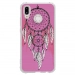 TPU0P20LITEREVEROSE - Coque souple pour Huawei P20 Lite avec impression Motifs attrape rêve sur fond rose