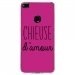 TPU0P8LITE17CHIEUSEFUSHIA - Coque souple pour Huawei P8 Lite 2017 avec impression Motifs Chieuse d'Amour fushia