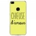 TPU0P8LITE17CHIEUSEJAUNE - Coque souple pour Huawei P8 Lite 2017 avec impression Motifs Chieuse d'Amour jaune