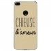 TPU0P8LITE17CHIEUSETAUPE - Coque souple pour Huawei P8 Lite 2017 avec impression Motifs Chieuse d'Amour taupe