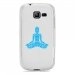 TPU0S7390BOUDDHABLEU - Coque Souple en gel transparente pour Galaxy Trend Lite avec impression Motifs bouddha bleu