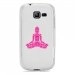 TPU0S7390BOUDDHAFUSHIA - Coque Souple en gel transparente pour Galaxy Trend Lite avec impression Motifs bouddha fushia