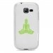 TPU0S7390BOUDDHAVERT - Coque Souple en gel transparente pour Galaxy Trend Lite avec impression Motifs bouddha vert