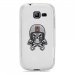 TPU0S7390SKULLCASQUE - Coque Souple en gel transparente pour Galaxy Trend Lite avec impression Motifs tête de mort avec un