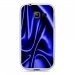 TPU0S7390SOIEBLEU - Coque Souple en gel transparente pour Galaxy Trend Lite avec impression Motifs soie drapée bleue