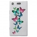 TPU0XZ1COMPPAPILLONS - Coque souple pour Sony Xperia XZ1 Compact avec impression Motifs papillons colorés