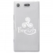 TPU0XZ1COMPTRISKEL - Coque souple pour Sony Xperia XZ1 Compact avec impression Motifs Triskel Celte blanc