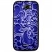 TPU1BARRYARABESQUEBLEU - Coque souple pour Wiko Barry avec impression Motifs arabesque bleu