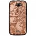 TPU1BARRYARABESQUEBRONZE - Coque souple pour Wiko Barry avec impression Motifs arabesque bronze