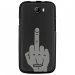 TPU1BARRYMAINDOIGT - Coque souple pour Wiko Barry avec impression Motifs doigt d'honneur