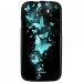 TPU1BARRYPAPILLONSBLEUS - Coque souple pour Wiko Barry avec impression Motifs papillons bleus