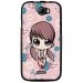 TPU1BARRYPETITEFILLE - Coque souple pour Wiko Barry avec impression Motifs petite fille manga