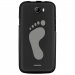 TPU1BARRYPIED - Coque souple pour Wiko Barry avec impression Motifs empreinte de pied