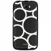 TPU1BARRYRONDSBLANCS - Coque souple pour Wiko Barry avec impression Motifs ronds blancs