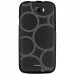 TPU1BARRYRONDSGRIS - Coque souple pour Wiko Barry avec impression Motifs ronds gris