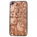 TPU1DES820ARABESQUEBRONZE - Coque Souple en gel noir pour HTC Desire 820 avec impression Motifs arabesque bronze