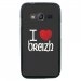 TPU1G318COEURBREIZH - Coque Souple en gel pour Samsung Galaxy Trend 2 Lite avec impression coeur rouge I Love Breizh