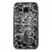 TPU1GALJ1ARABESQUENOIR - Coque souple pour Samsung Galaxy J1 SM-J100F avec impression Motifs arabesque noir