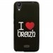 TPU1LBELLO2COEURBREIZH - Coque souple pour LG Bello II avec impression Motifs coeur rouge I Love Breizh