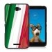 TPU1XPE4DRAPITALIE - Coque Souple en gel noir pour Sony Xperia E4 avec impression Motifs drapeau de l'Italie