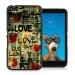 TPU1XPE4LOVEVINTAGE - Coque Souple en gel noir pour Sony Xperia E4 avec impression Motifs Love Vintage