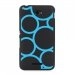 TPU1XPE4RONDSBLEUS - Coque souple pour Sony Xperia E4 avec impression Motifs ronds bleus