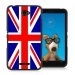 TPU1XPE4UNIONJACK - Coque Souple en gel noir pour Sony Xperia E4 avec impression Motifs Union Jack