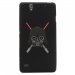 TPU1XPERIAC4DARKVA - Coque Souple en gel pour Sony Xperia C4 avec impression Motifs Dark et sabres lasers