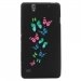 TPU1XPERIAC4PAPILLONS - Coque Souple en gel pour Sony Xperia C4 avec impression Motifs papillons colorés