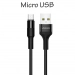 USAMS-BRAIDEDMICRO - Câble Micro-USB renforcé tressé nylon 1,2m charge et transfert de Usams