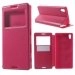 WALLETVIEWXPEZ5FUSHIA - Etui Folio View Roar Korea ultra fin fushia pour Sony Xperia Z5