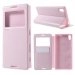 WALLETVIEWXPEZ5ROSE - Etui Folio View Roar Korea ultra fin rose pour Sony Xperia Z5