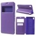 WALLETVIEWXPXAVIOLET - Etui Xperia XA rabat latéral à fenêtre coloris violet